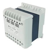 Enfas transformator PTM 250 230/24V IP21 för TH-35 DIN-skena i hölje