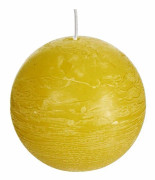 Spaas - 0633226.401 - 6 ljus Oparfymerade rustika bollljus i höstgult paraffinvax D x H 100 mm
