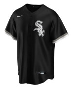 Nike Kortärmad T-shirt Mlb Chicago White Sox Official Replica Alternate Svart M Man
