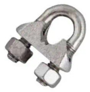 Standard 8 mm bygelkabelklämma i förzinkat stål CHAPUIS 300/8Z