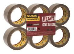 SCOTCH förpackning med 6 tunga självhäftande rullar - Havanna Brown