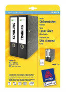 pärmryggetiketter, 6192 mm, röd, på