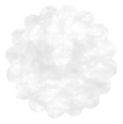 Tyll - rosett - band - snöre Ciao - 34516 - Kuvert 24 dekorationer tnt tygeffekt Flower Poly Lab (48 cm), vit