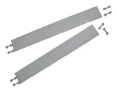 Andiamo - 202410 - Plastkant för kakel Längd: 38 cm, Set: Bestående av 2 ljusgrå spjälkanter