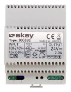 EKEY 100891 Profilströmförsörjning, DIN-skena IP20