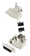 Amphenol L17D45PK-M-25+L717SDB25P D-Sub stiftlist set 45 ° Antal poler: 25 Lödhona 1 st