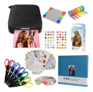 Hp - HPIKSPK3BKAMZ - Sprocket Portable Instant Photo Printer 2x3 Inches (svart) Album Kit