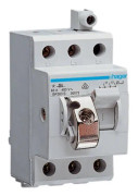 Hager SH363S, 3P, Blå, Grå, 400 V, 50 - 60 Hz, 63 A, 43,8 mm