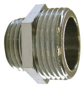Reducerad dubbel hannippel 20/27X12/17 krom - GARIS - D050026