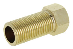 Lång hannippel 40 mm 15/21 mässing - GARIS - D04603B