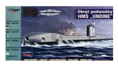 HMS Undine Royal Navy Submarine med etsade delar och hartsdelar (ubåtar)