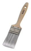 KANA Extra Flat Brush - CX3 - 40mm - Polyesterfibrer - Sandat naturligt trähandtag