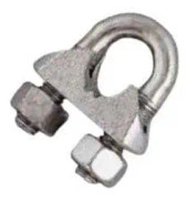 Standard 12 mm bygelkabelklämma i förzinkat stål CHAPUIS 300/12Z