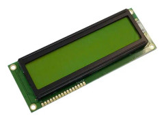 Display Elektronik LCD-display Gulgrön 16 x 2 Pixel (B x H x D) 122 x 44 x 11.1 mm