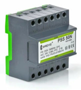 Enfas transformator PSS 50N 230/12V IP30 på TH-35 DIN-skena i modulhus