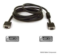 Belkin PRO-seriens högintegritetskabel för VGA-SVGA-bildskärm, 3 m, VGA (D-Sub), VGA (D-Sub), svart- USED