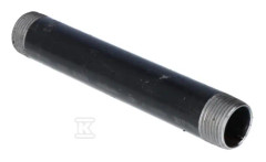 Dubbla Nippel I Svart Stål Typ 23 1'' X 400 Mm Gebo 70.400.06S