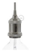 Creative cables lampsockel - KBL27ALCR - Vintage Aluminium E27 Socket Kit - Krom