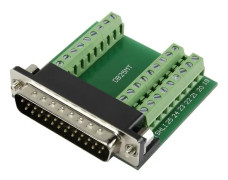 TRU COMPONENTS D-SUB25M-27TB-3 D-SUB-kontakt 90° poltal: 25 skruvar 1 st.