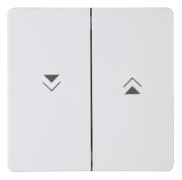 Kopp Vippa/centrumplatta Jalusibrytare, Persiennknapp HK05 Arktisvit 334488000 1 st