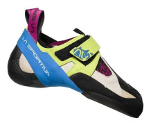 La Sportiva Skwama klätterskor för kvinnor - äppelgrön/koboltblå - 36