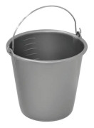 Hushållshink med metallhandtag - 12 L - grå