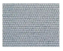 Blockerande markstensfyrkant - FALLER - Dekor för tåg - 480 x 240 mm