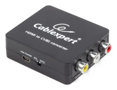 Cablexpert - Videokort - HDMI, mini-USB typ B (endast ström) hona till RCA hona - stöd för 1080p