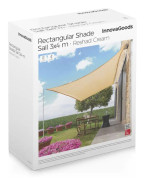 Rektangulär Segelformad Solmarkis Reshad InnovaGoods 3 x 4 m - Beige