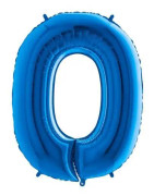 Ballongsiffra - Tre Blå 35 cm