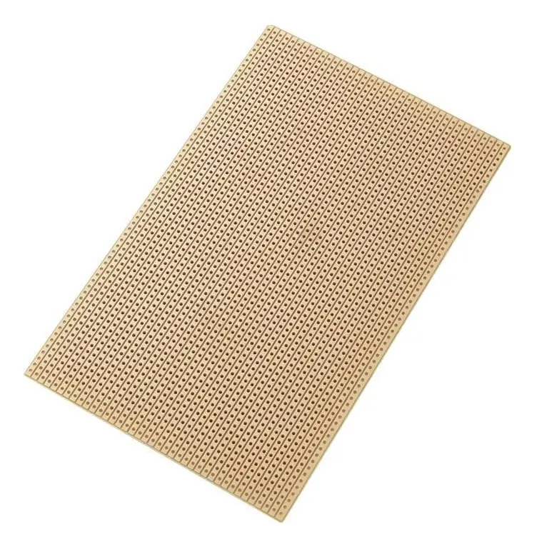 TRU COMPONENTS SU527453 Euro Bakelitplatta (L x B) 160 mm x 100 mm 35 µm Delning 2,54 mm Förpackning 1 st.