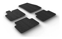 Gummimattset kompatibelt med Range Rover Evoque 2019- (T-profil 4-delad + monteringsklämmor)