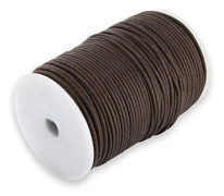 Auroris 100m bomullsband, ca 1mm, brun - 4250995609955