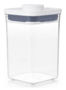 OXO 11234000, Kasse, Rektangulær, 0,9 L, Transparent, Hvid, 105 mm, 105 mm