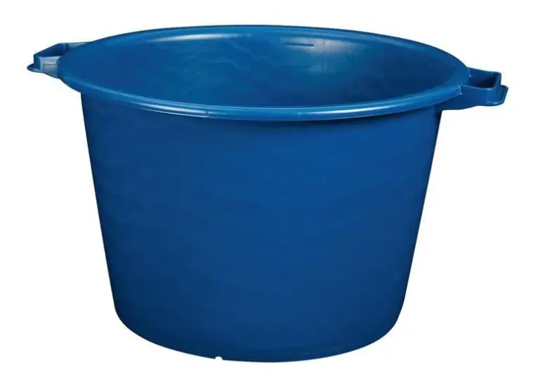 ALUMINIUM OCH PLAST Rund balja - 75L - Ø62 cm - Blå