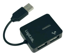 LogiLink UA0139 4 Port USB 2.0-Hub Svart