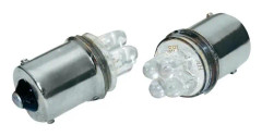 LED-lampa 2,4 W 12V Ba 15S vit