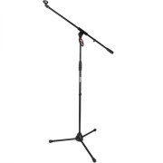 Tiger Music MCA7-BK Professional Microphone Boom Stand with Mic Clips - Black