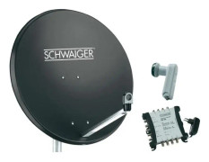 Schwaiger SPI9961SET6 Parabolkit Antal mottagare: 8 80 cm