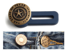 15 PCS 17mm Nail-Free Detachable Button Jeans Retractable Button Universal Extension Button(Style 13)