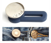 15 PCS 17mm Nail-Free Detachable Button Jeans Retractable Button Universal Extension Button(Style 4)