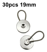 30pcs Jeans Spring Expansion Waist Button Removable Metal Pants Waist Adjustment Button Collar Decoration Button 19mm Light Surface