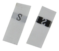 3.2 x 1.2cm Size Labels Polyester Cloth Clothing Label 1 Roll (about 380 PCs), Size:XL(White)