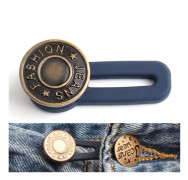 15 PCS 17mm Nail-Free Detachable Button Jeans Retractable Button Universal Extension Button(Style 8)