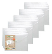 Eco-eco plastpåse - eco032x25 - A5 95 % återvinningstransparenta pressplånböcker (paket med 25)