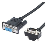 Riieyoca - RII-435 - VGA till VGA-kabel, VGA hane till hona 15-stifts bildskärmskabel 50 cm (tilt upp)