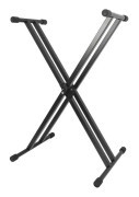 Rocket KXS02 Justerbart tangentbordsstativ Dubbelbas X Form Svart