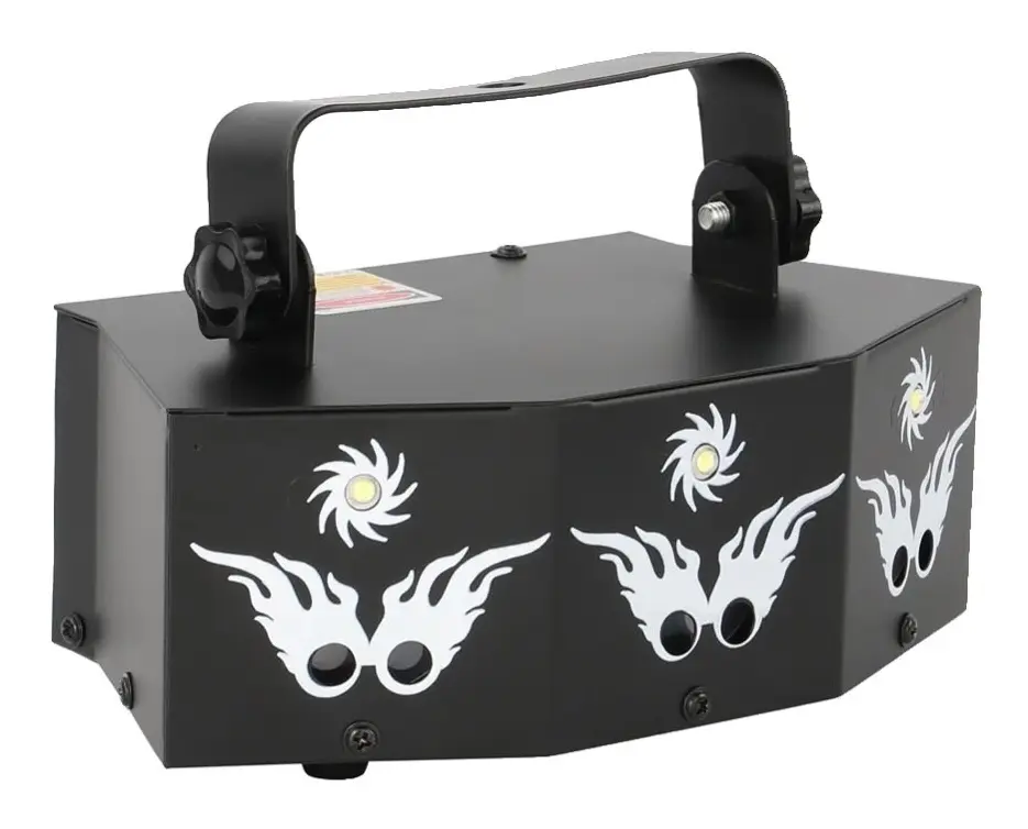 RGB Laser Line Scanner Projektor, Belysningseffekt för DJ Disco Stages, Perfekt för Dansfester, EU-kontakt