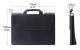 Leather Portable Briefcase Type Laptop Bag with Stand Function(Black)
