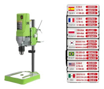 Mini elektrisk bänkborrmaskin, 710W effekt, borrfäste 15-13mm